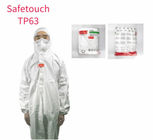 Μίας χρήσης φόρμα με τον προστατευτικό ιματισμό ασφάλειας νοσοκομείων εργοστασίων κοστουμιών κουκουλών (λευκό, 175/XL) προμηθευτής